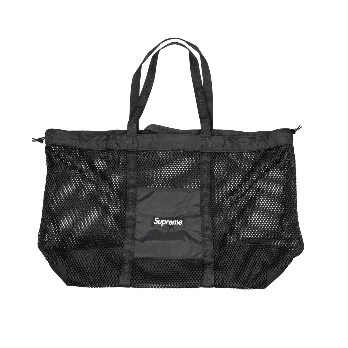 Supreme Mesh Tote Black Bag