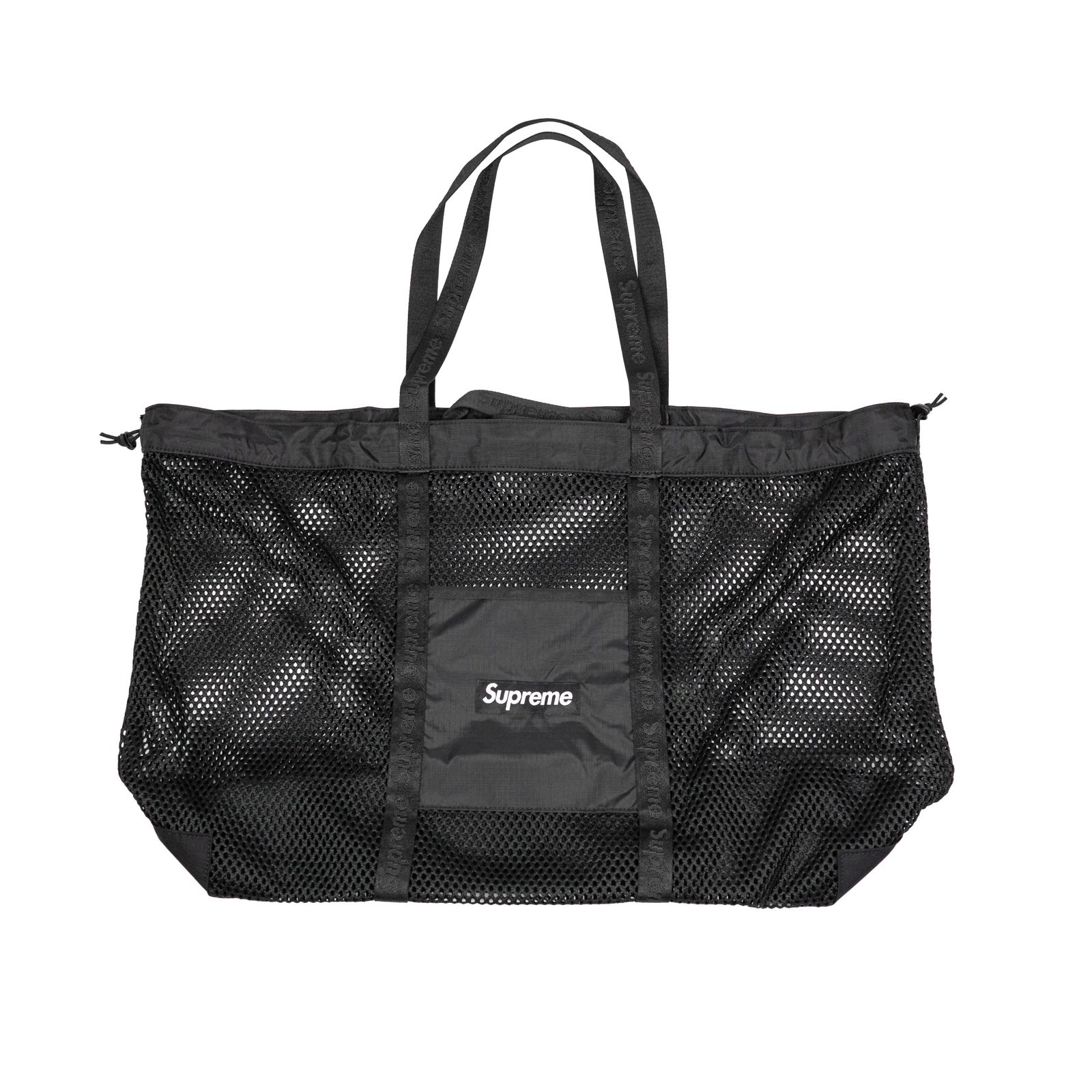 Supreme Mesh Tote Black Bag