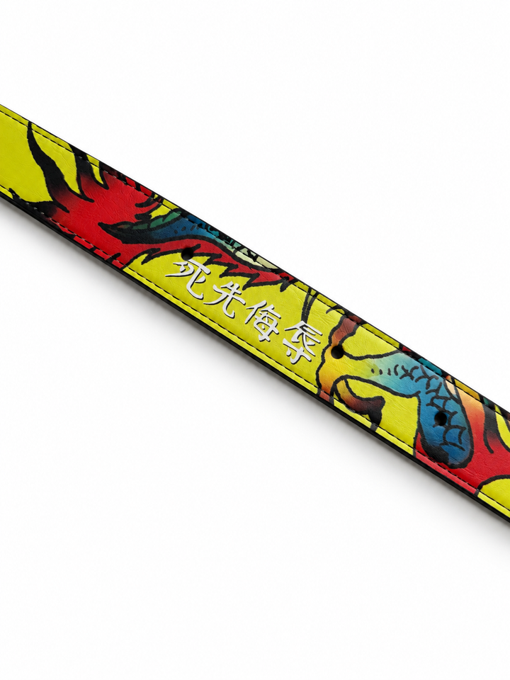 ED HARDY DRAGON LEATHER BELT — foto 2