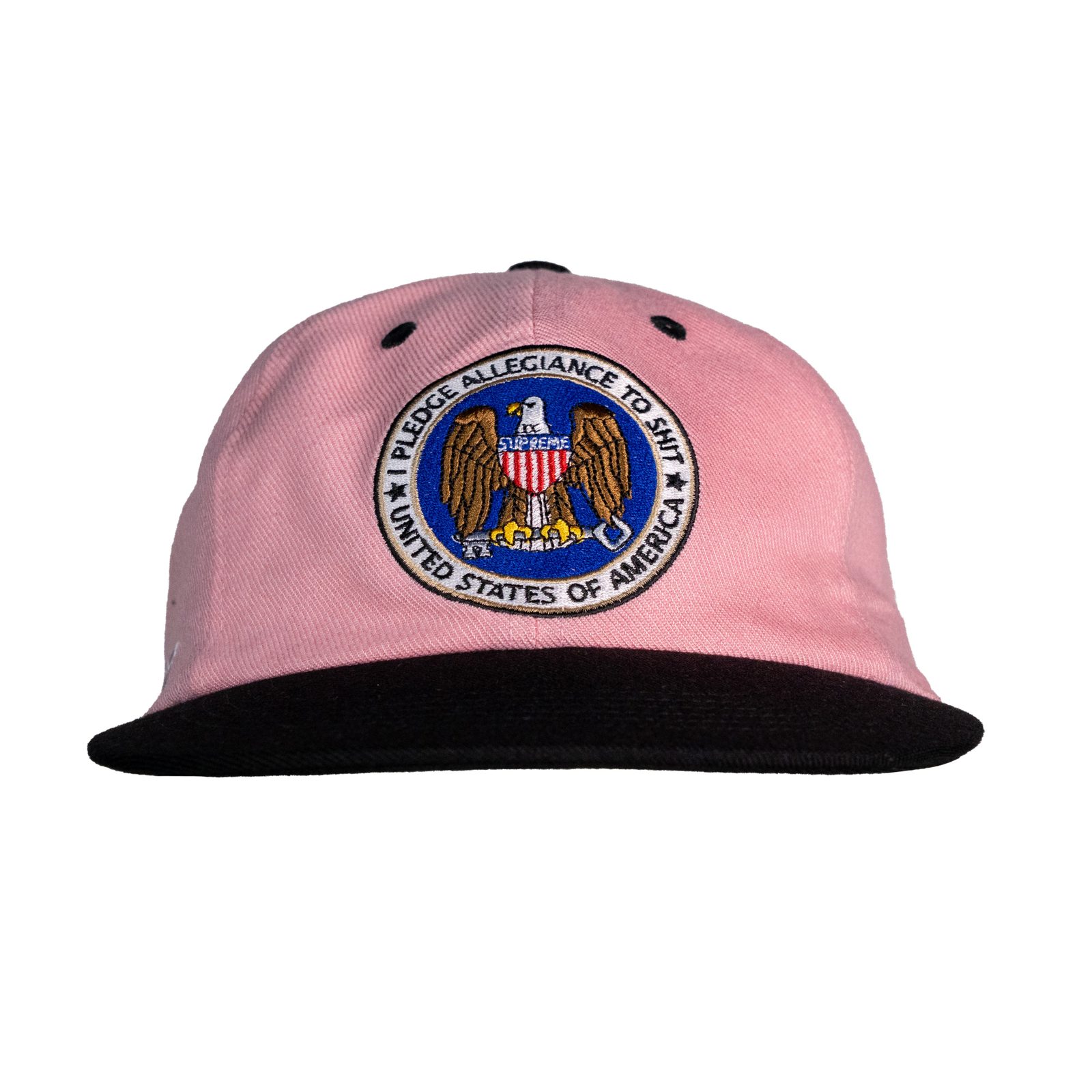 Supreme Pledge Allegiance 6-Panel Cap Pink