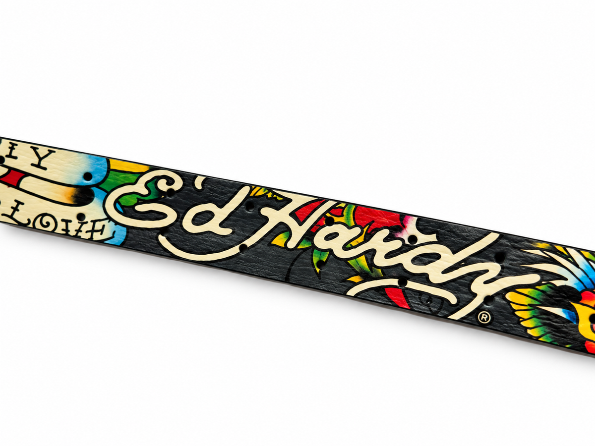 ED HARDY SKULL LEATHER BELT — foto 3