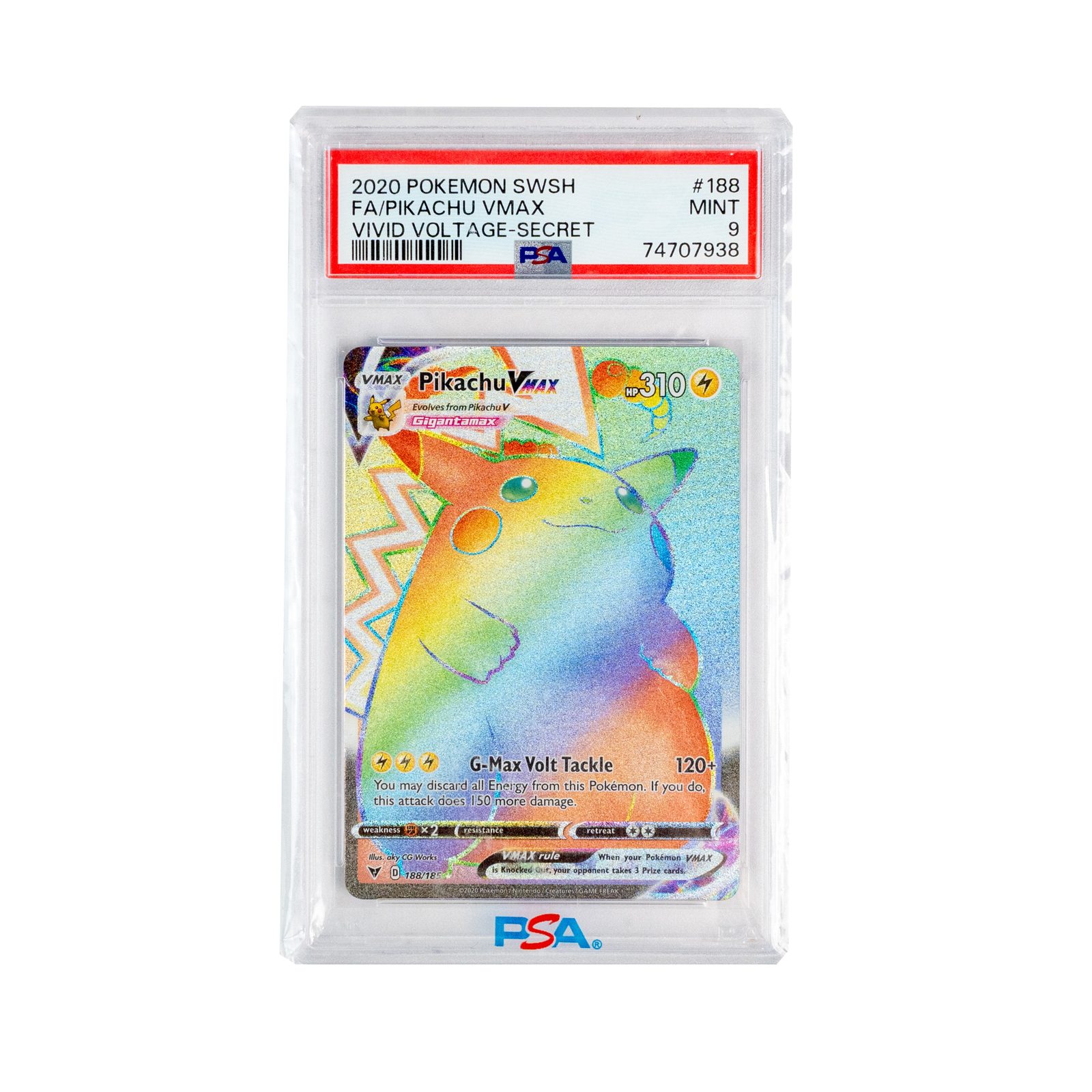 Pikachu VMAX Rainbow Rare – Vivid Voltage Secret #188/185 (2020)