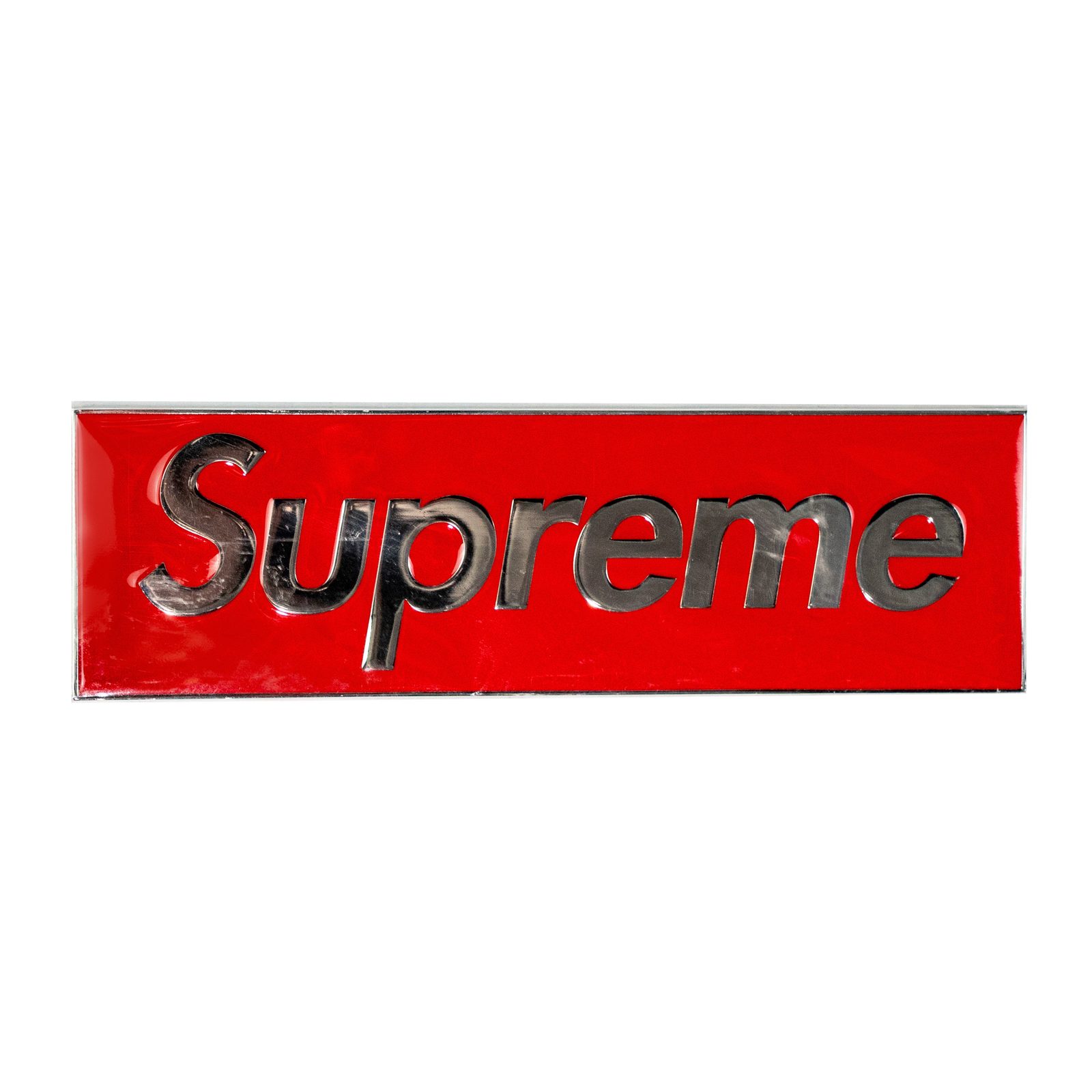 Supreme Box Logo Car Emblem (FW25) Red