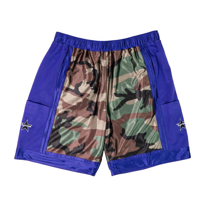 Supreme Side Pocket Basketball Shorts Woodland Camo