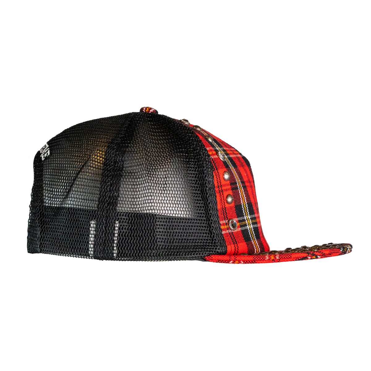 Supreme b.b. Simon Studded Mesh Back 5-Panel Plaid (FW25)