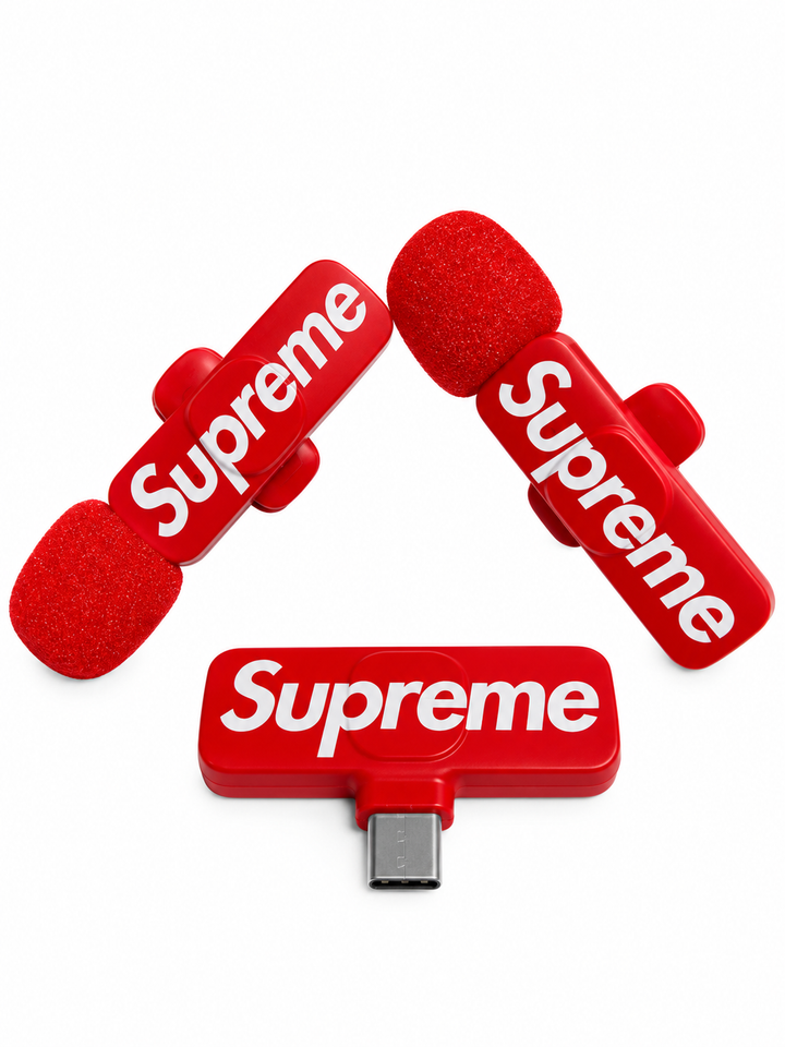 Supreme Mini Mics Set of 2 Red