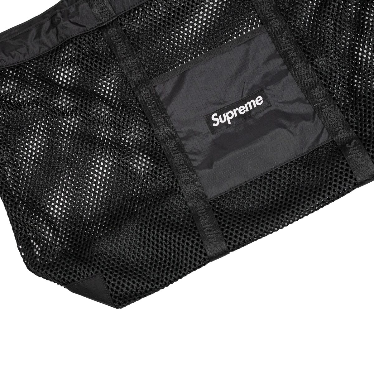 Supreme Mesh Tote Black Bag