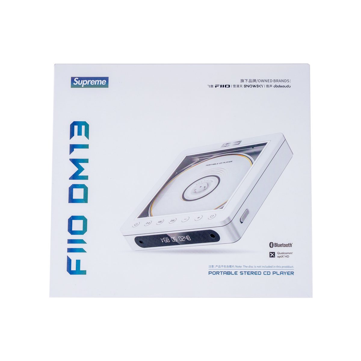 Supreme x FiiO DM13 Portable Stereo CD Player