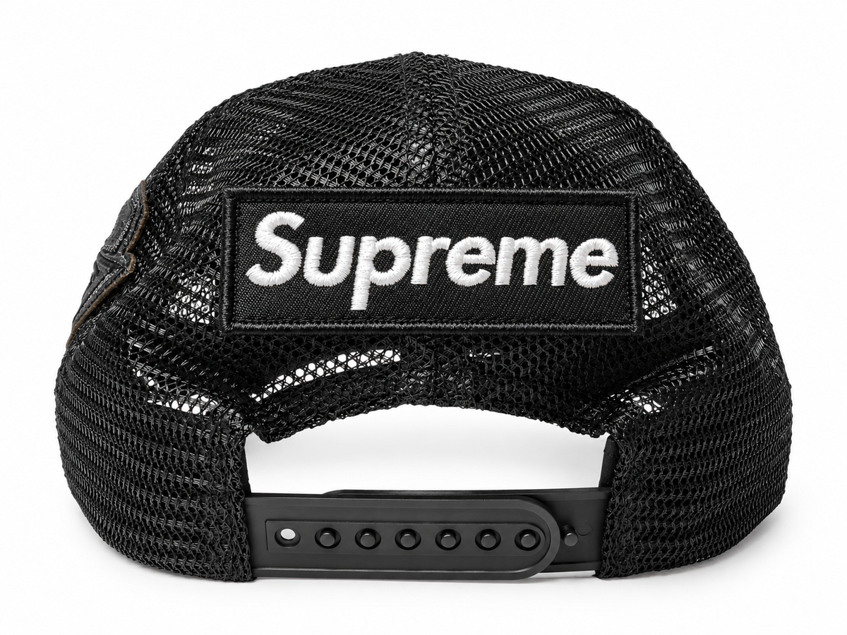 Supreme Vanson Leathers Spider-Man Mesh Back 6 Panel Hat — foto 4