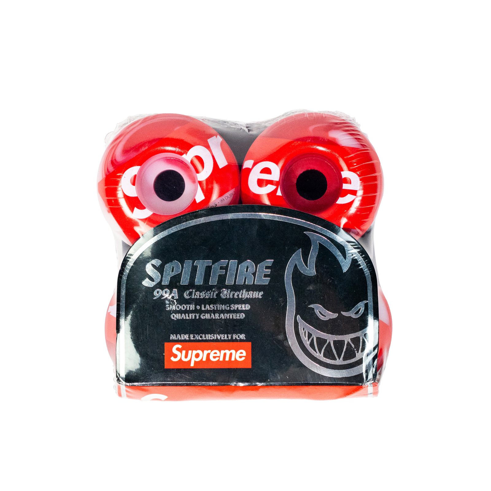 Supreme x Spitfire Shop Logo Wheels Red
