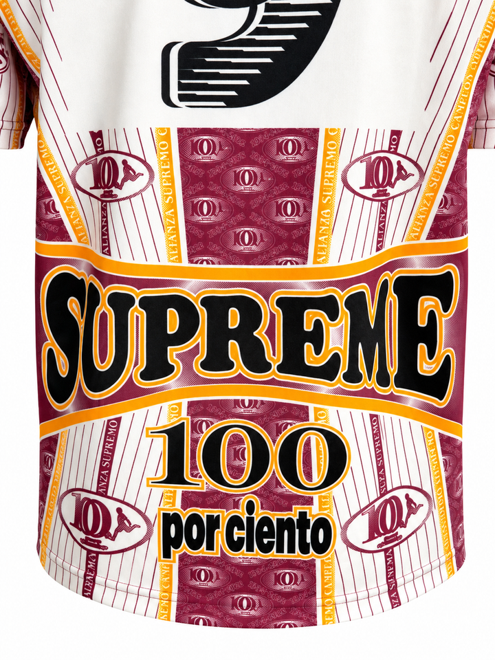 Supreme Por Ciento Soccer Jersey Burgundy — foto 5