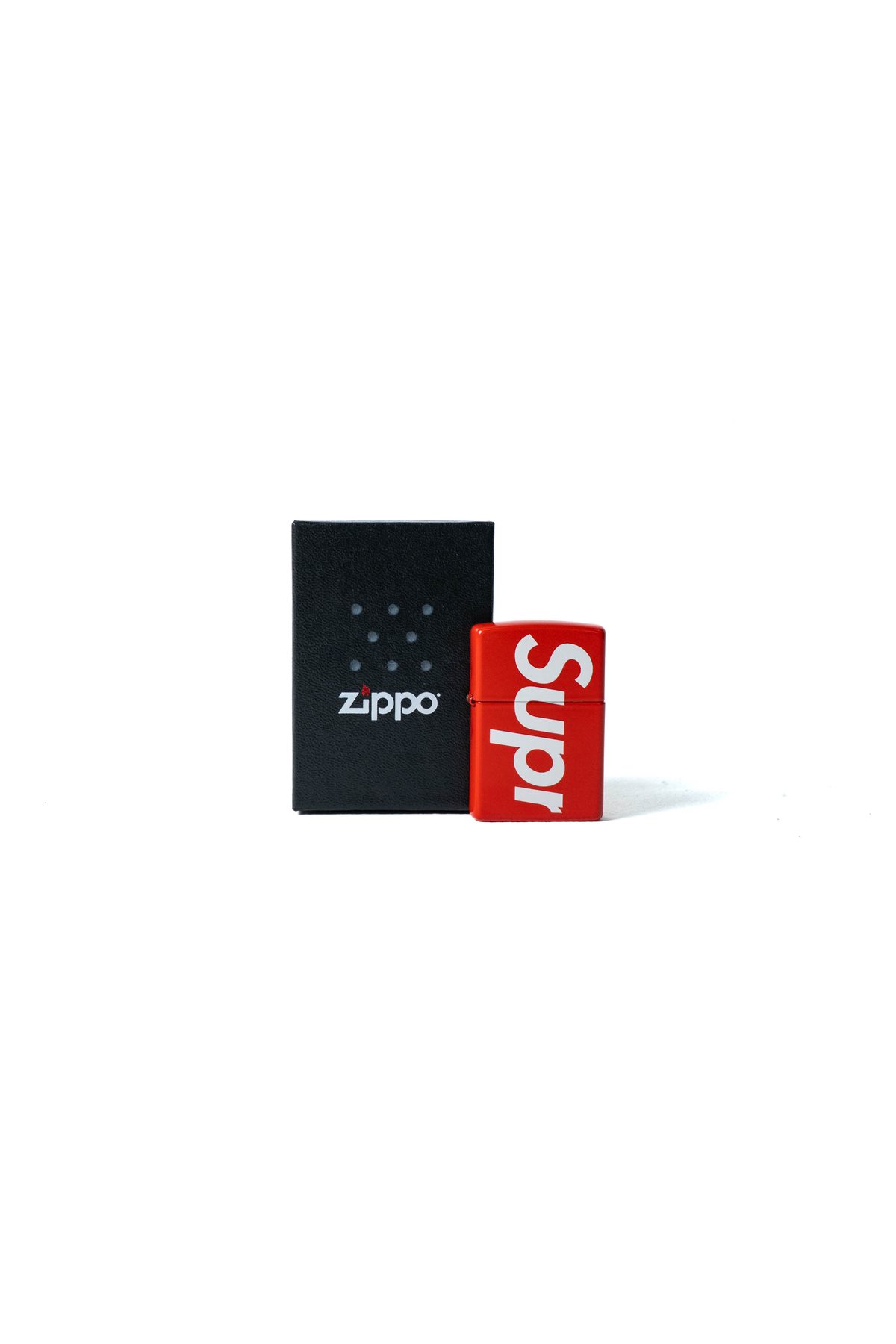 Supreme Logo Zippo Red