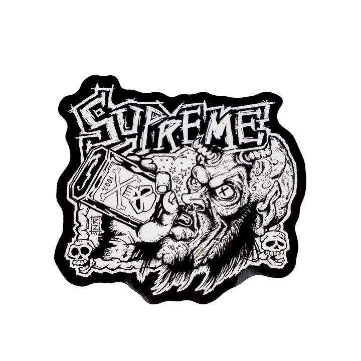 Supreme FW25 Rob Zombie Blowout Black and White Sticker