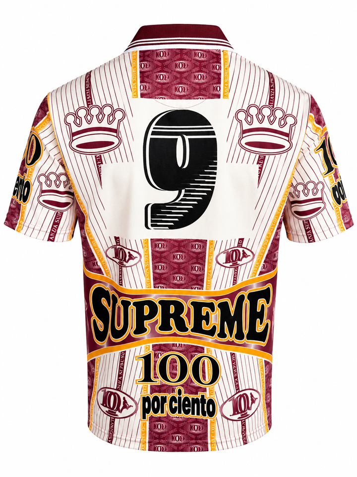 Supreme Por Ciento Soccer Jersey Burgundy — foto 6