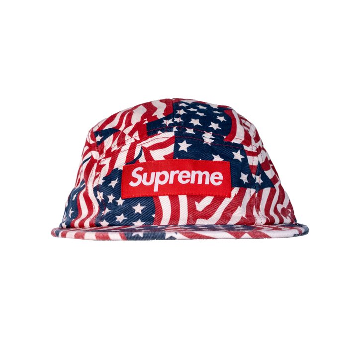 Supreme Washed Chino Twill Cap Flags