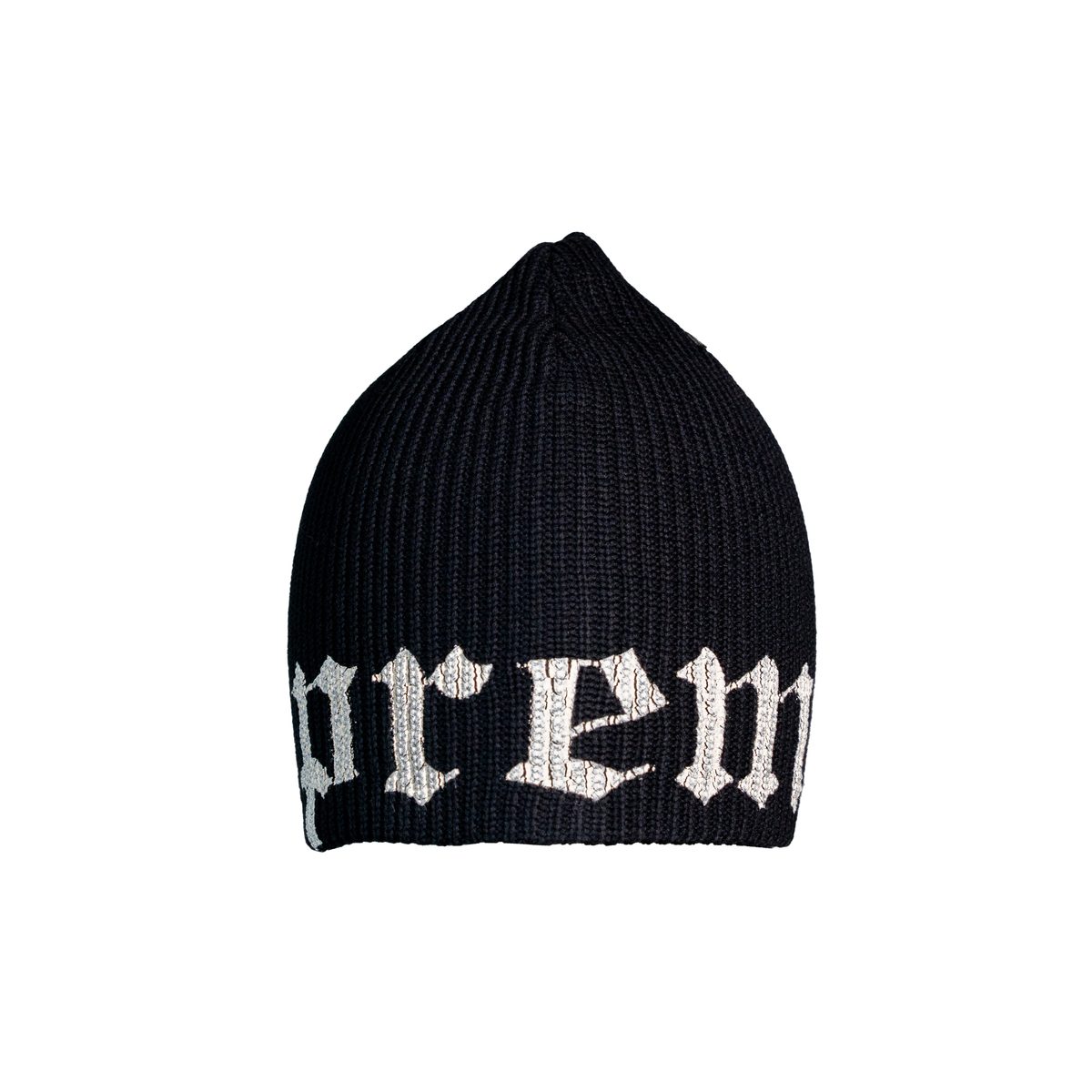 Supreme Old English Printed Beanie Black