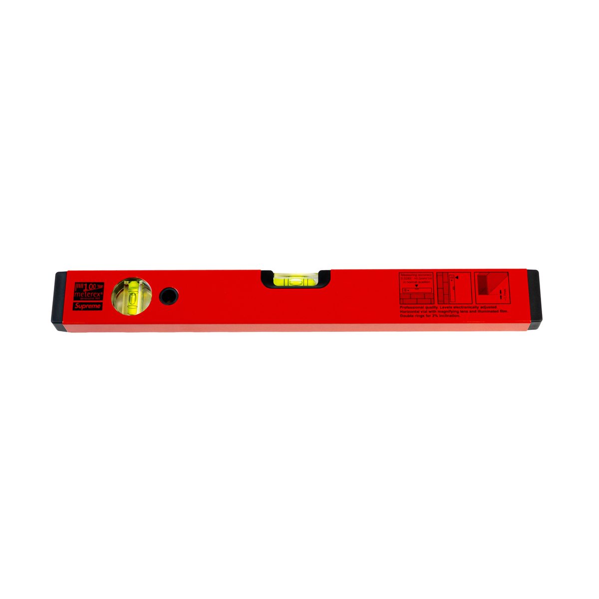 Supreme Meterex Spirit Level Red