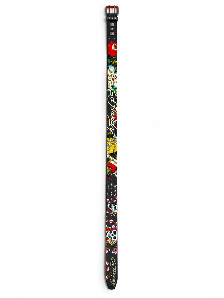 ED HARDY SKULL LEATHER BELT — foto 5