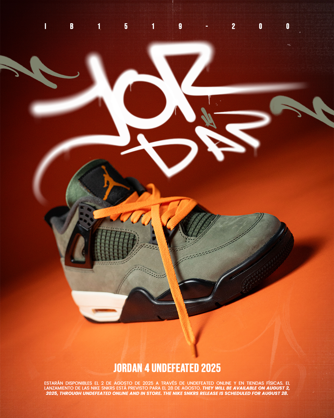 Undefeated x Air Jordan 4: El regreso legendario en 2025 🔥👟