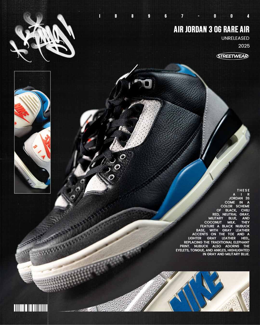 Air Jordan 3 "Rare Air" 2025: Un Tributo a los Prototipos Legendarios