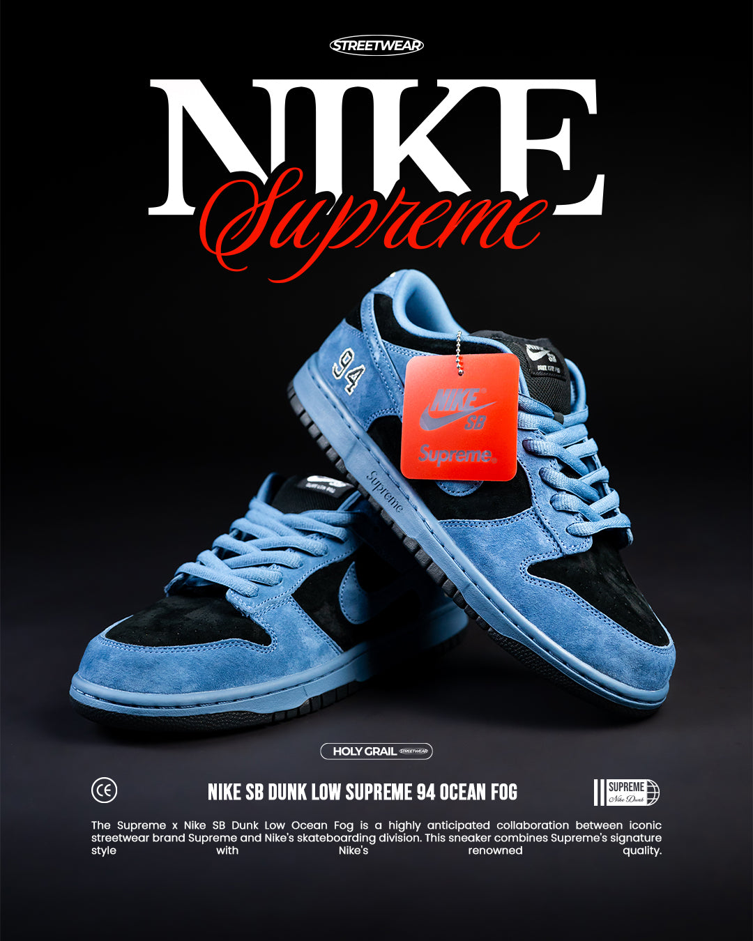 Supreme x Nike SB Dunk Low "Ocean Fog": La Nueva Joya del Streetwear en 2025