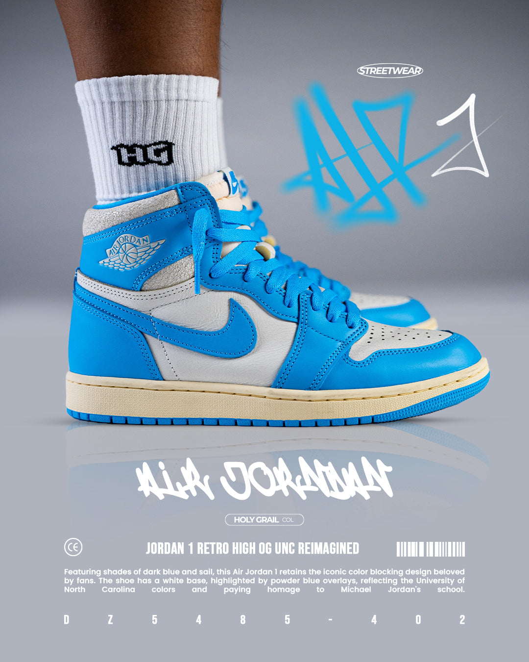 Air Jordan 1 High OG "UNC Reimagined": Un Clásico Renacido con Estilo Vintage