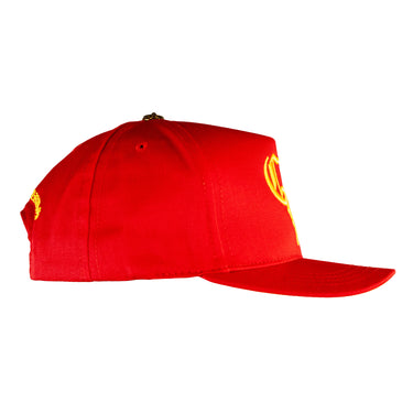 Chrome Hearts CH Silver Button Hat Red/Yellow