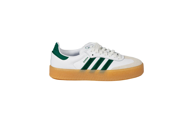 Adidas Sambae White Collegiate Green Gum (Women's)