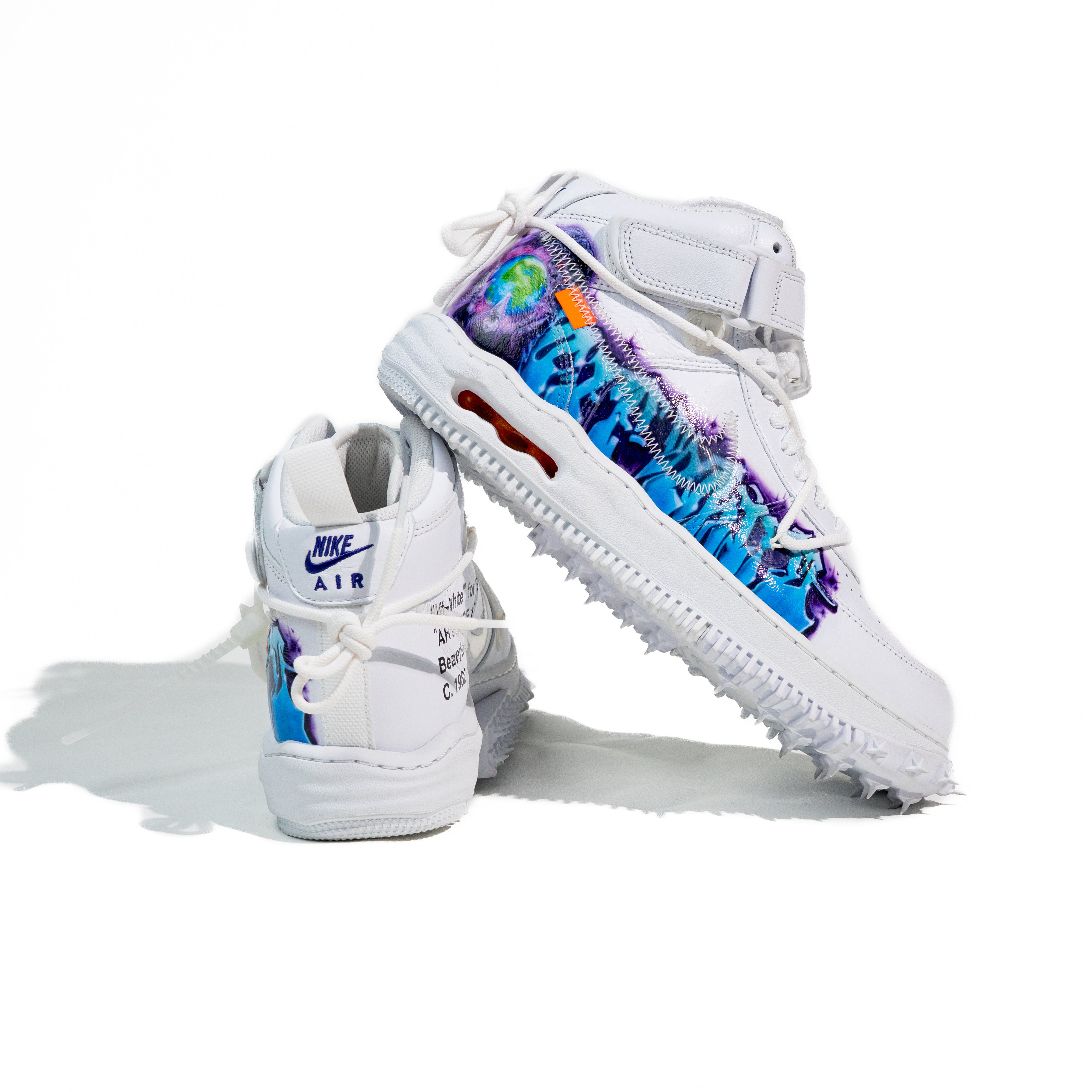 Nike Air Force 1 Mid Off-White Graffiti White