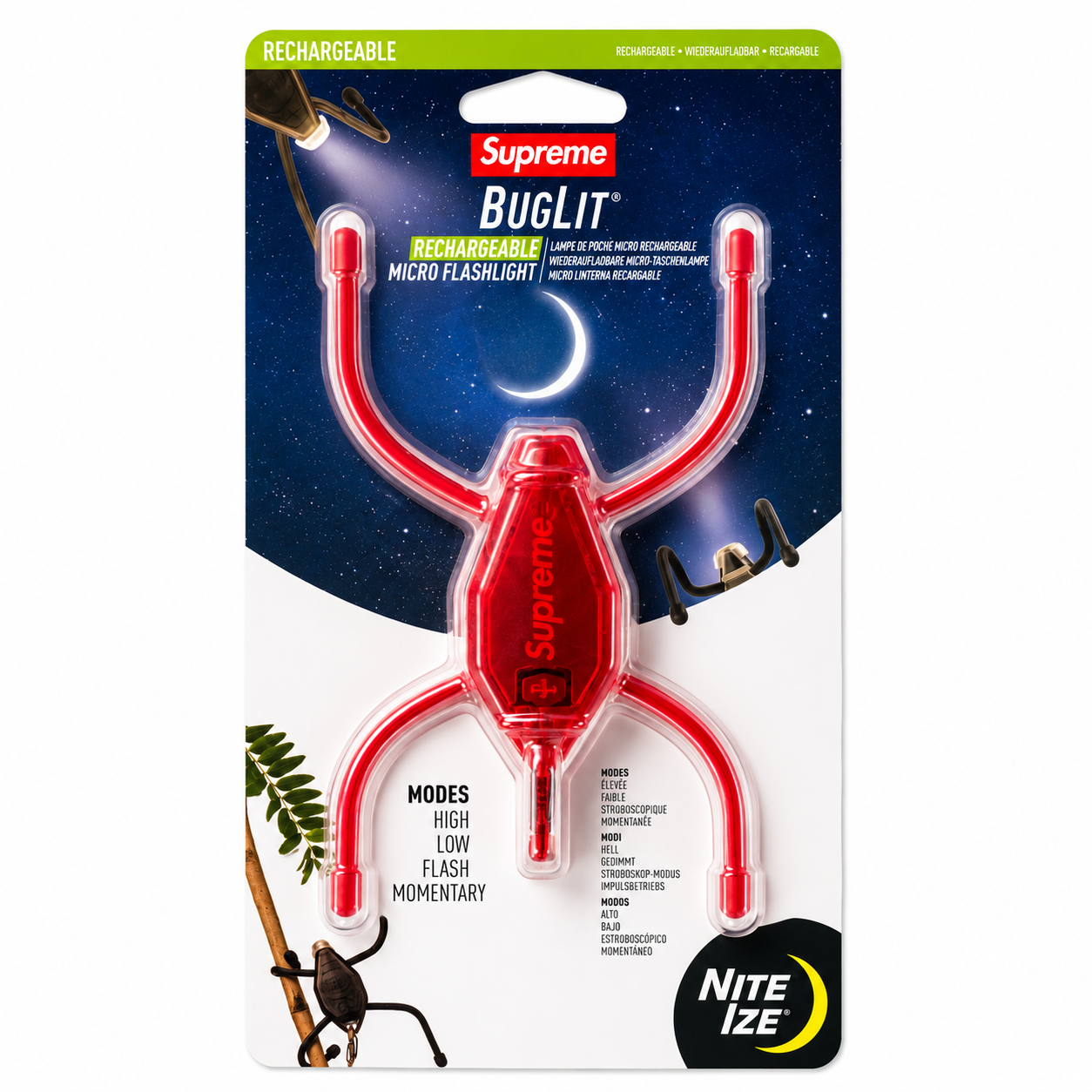 Supreme Nite Ize BugLit Red