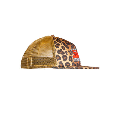 Supreme Toy Machine Mesh Back 5 Panel Leopard