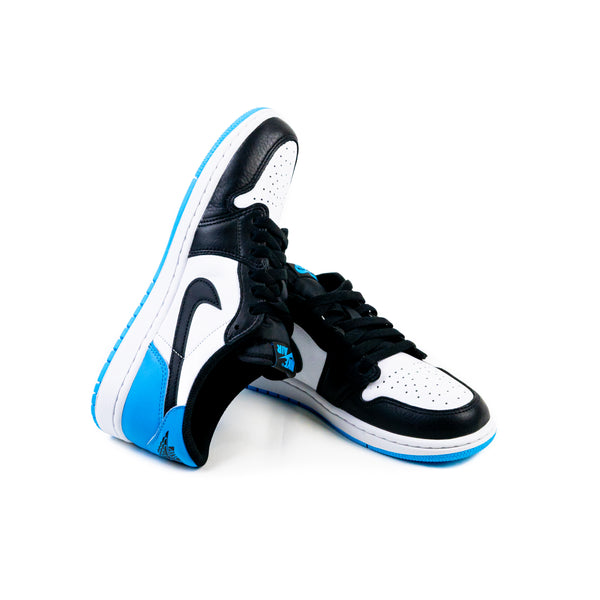 Jordan 1 Retro Low OG Black Dark Powder Blue