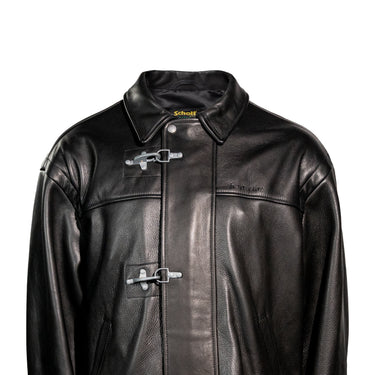 Supreme Schott Leather Clip Jacket