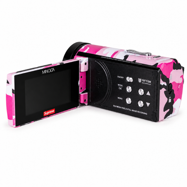 Supreme Minolta MN4K300WP Waterproof Camcorder Pink Camo