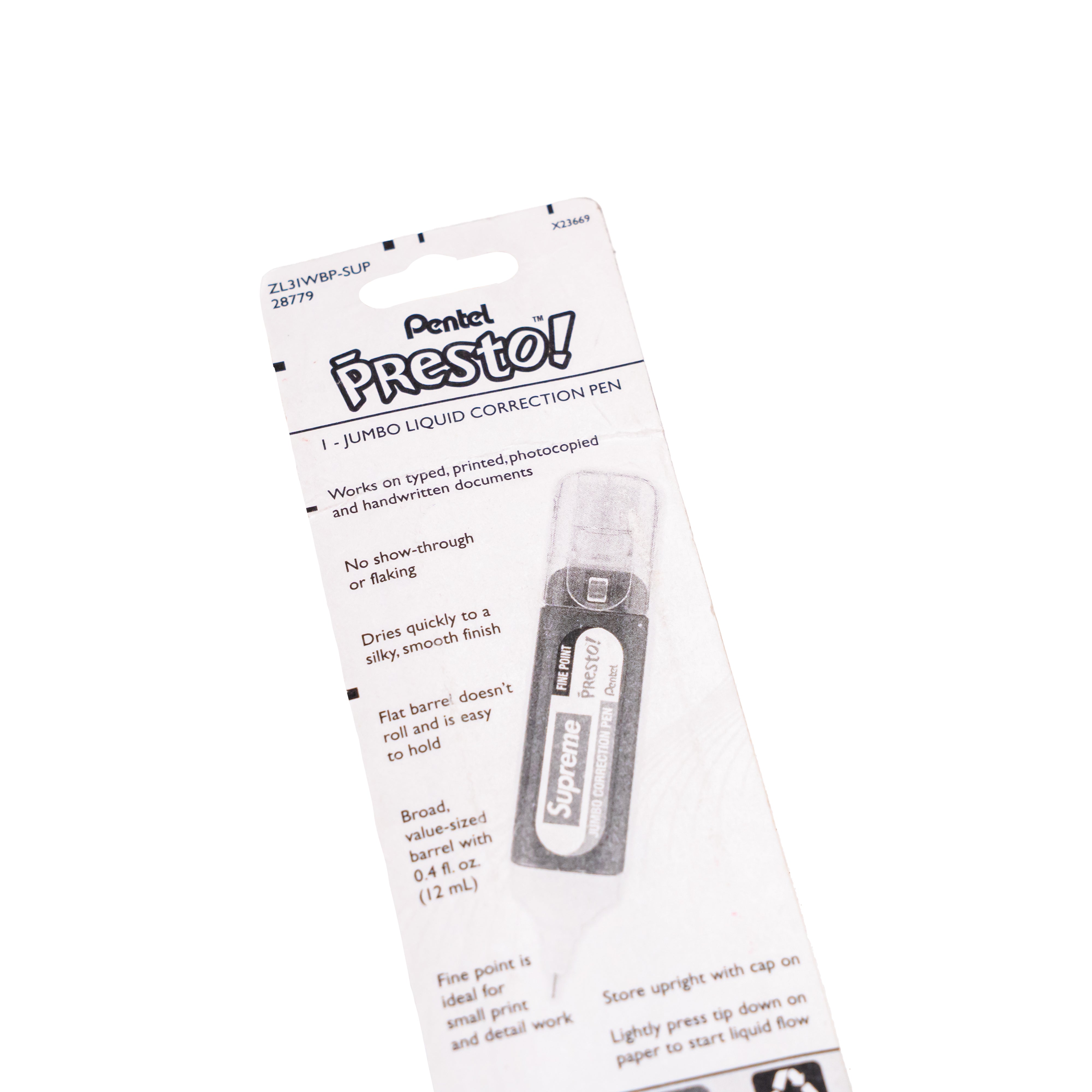 Supreme Pentel Presto Correction Pen