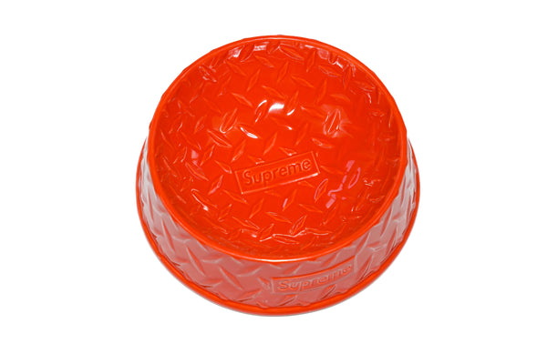 Supreme Diamond Plate Dog Bowl