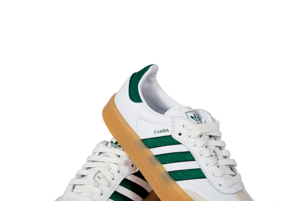 Adidas Sambae White Collegiate Green Gum (Women's)