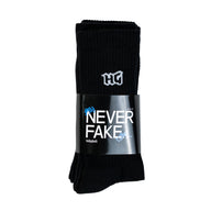 HG NEVER FAKE SOCKS – PACK x3 (NEGRO)