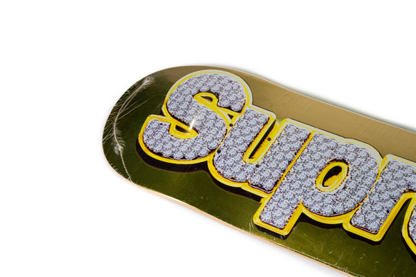 Supreme Bling Box Logo Skateboard Deck