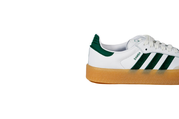 Adidas Sambae White Collegiate Green Gum (Women's)