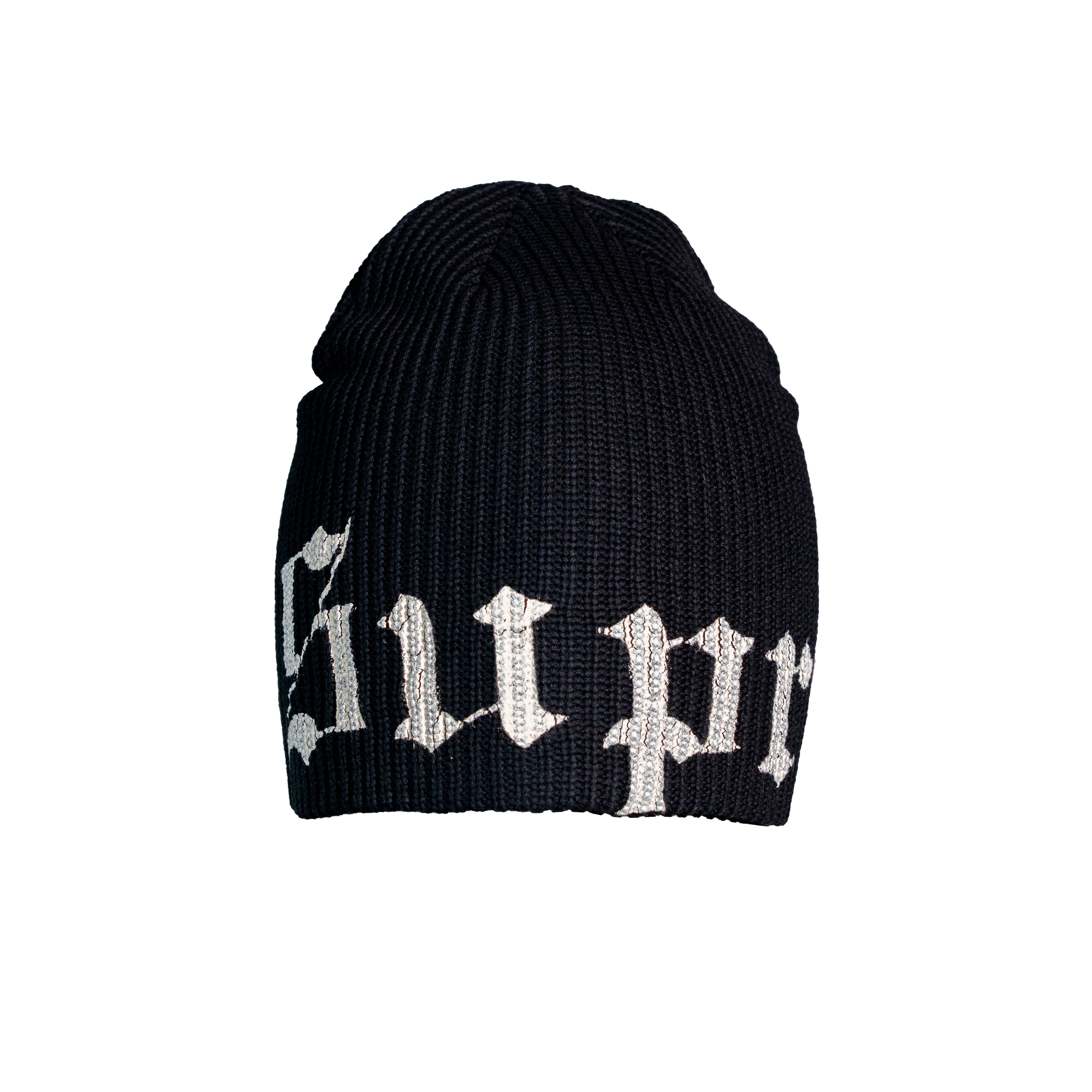 Supreme Old English Printed Beanie Black