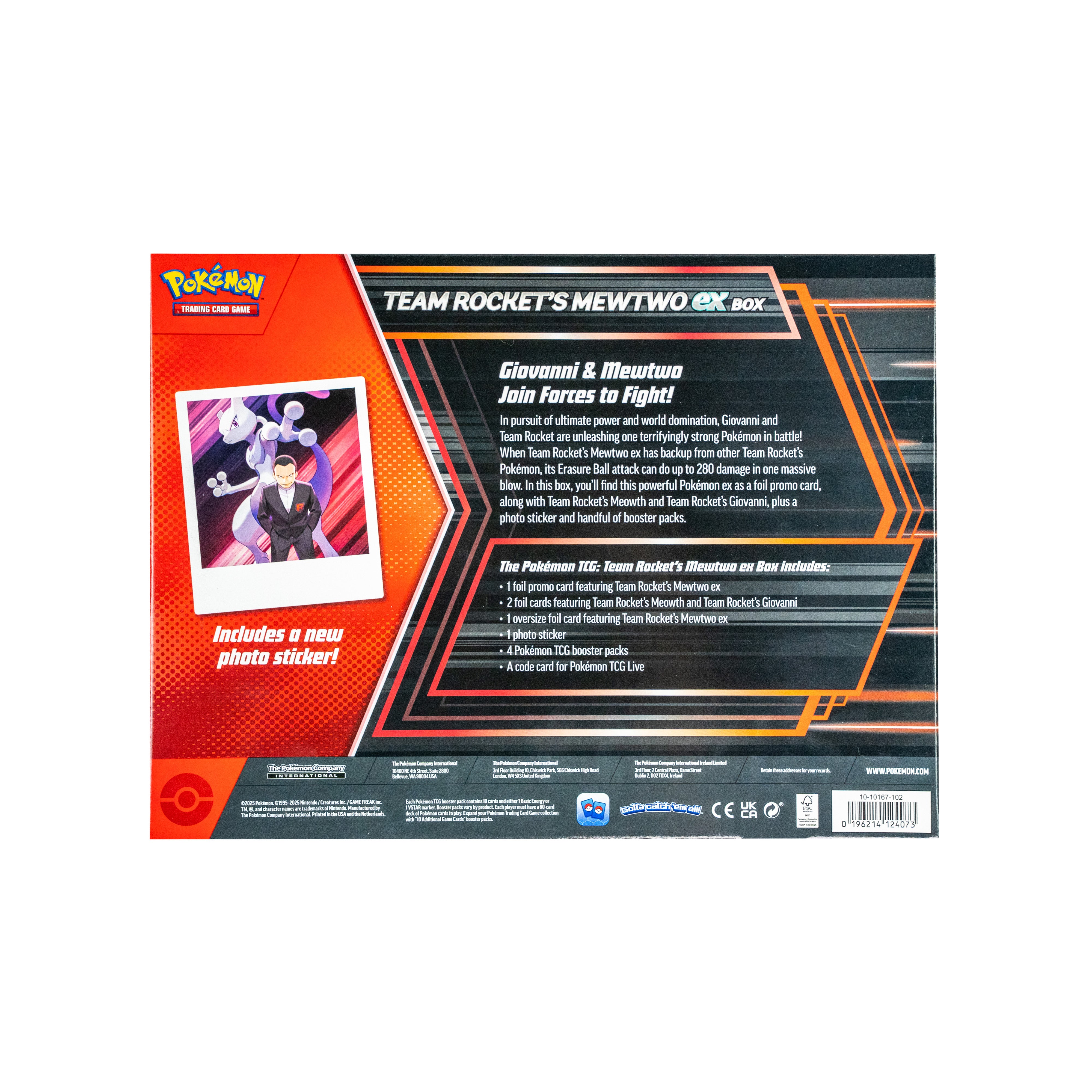Pokemon TCG: Team Rocket’s Mewtwo EX Box