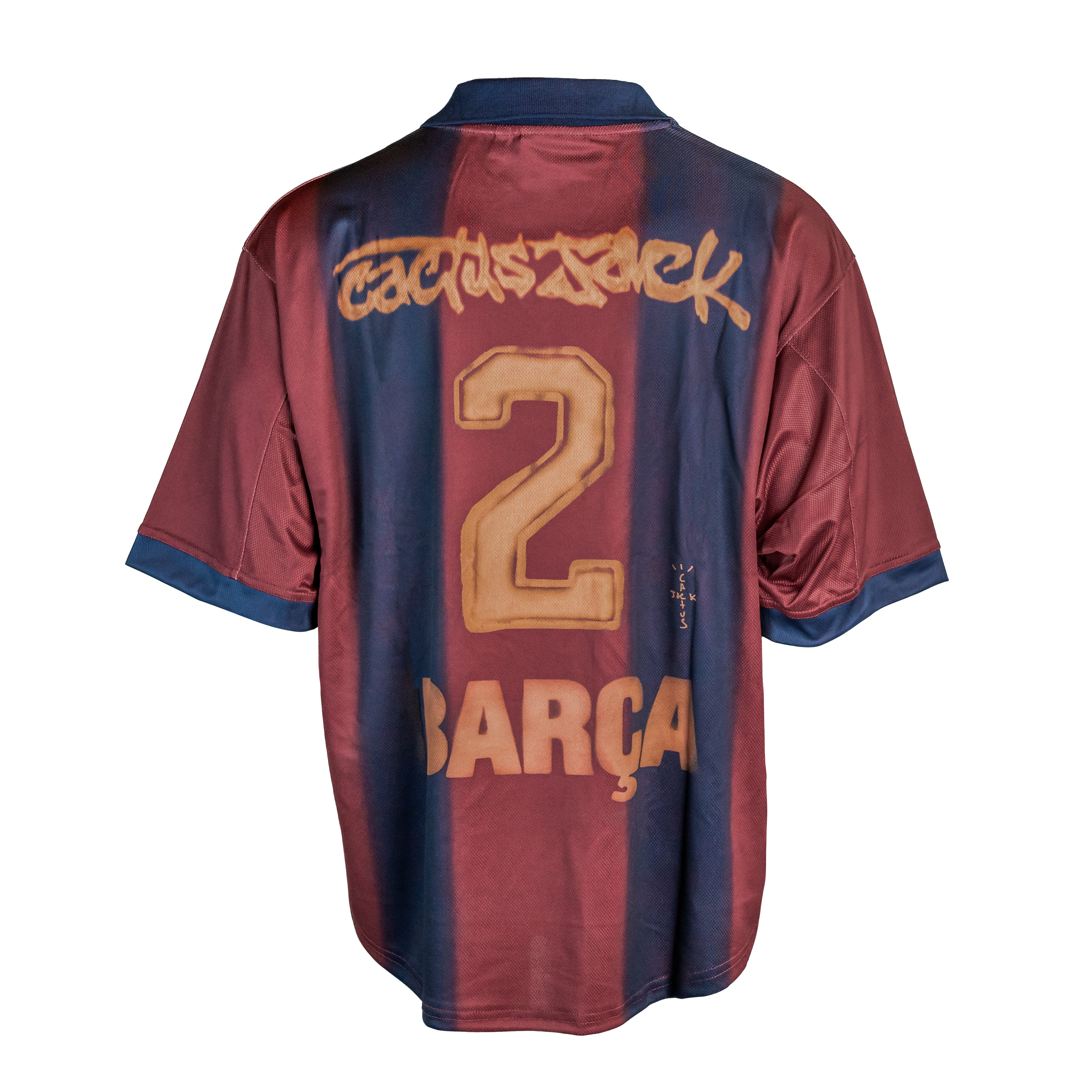 Travis Scott x Nike x FC Barcelona Retro 2000/01 Home Skeleton Jersey