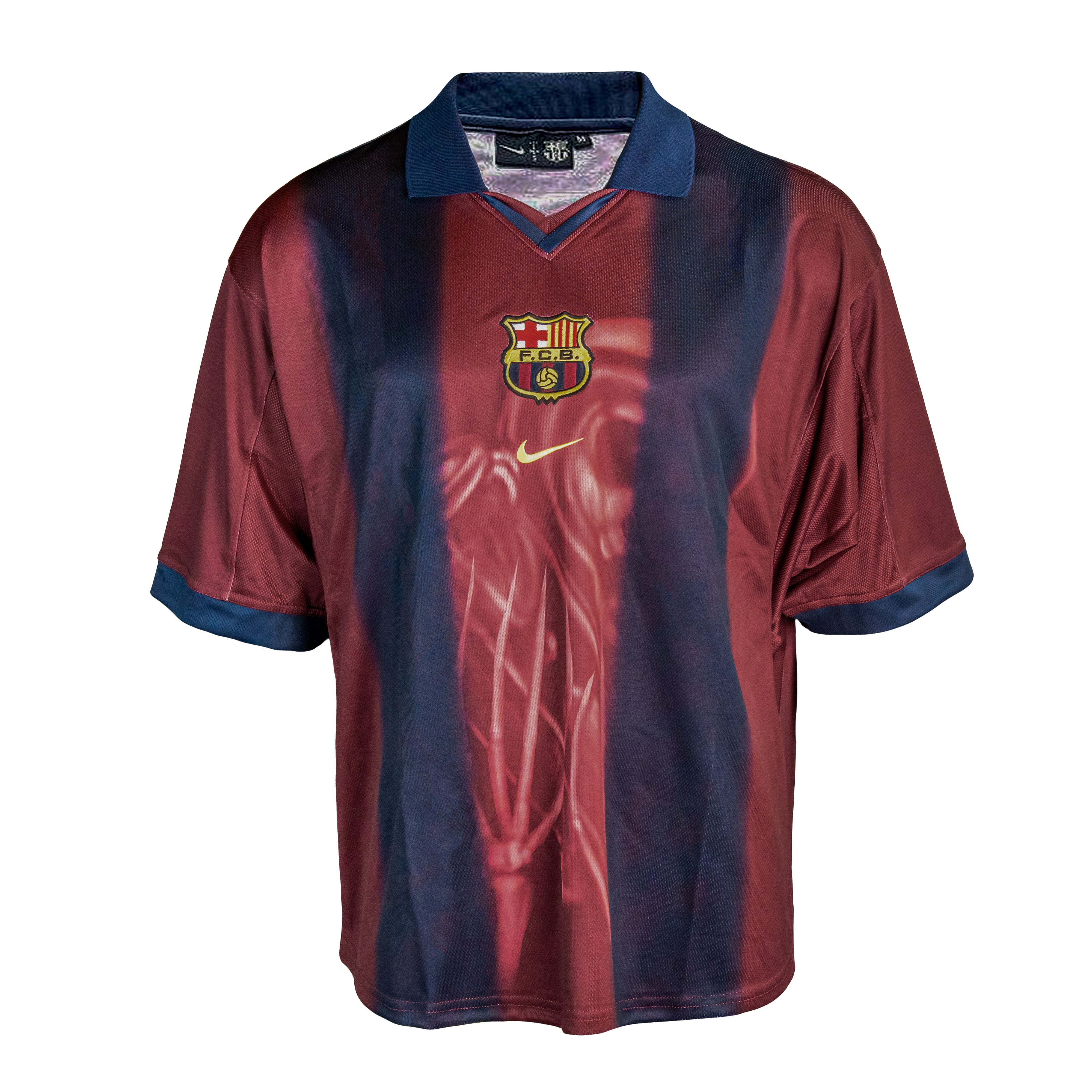 Travis Scott x Nike x FC Barcelona Retro 2000/01 Home Skeleton Jersey