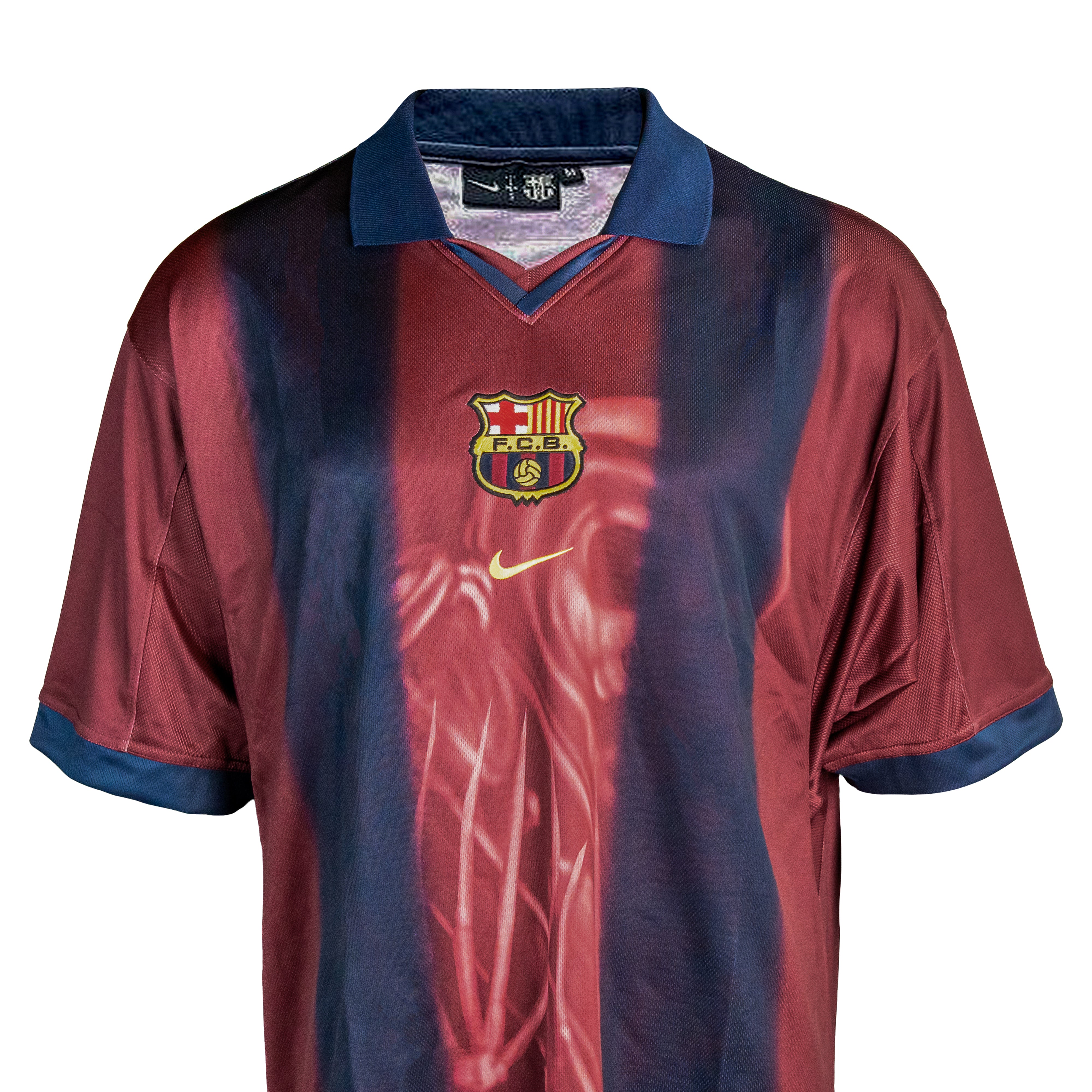 Travis Scott x Nike x FC Barcelona Retro 2000/01 Home Skeleton Jersey
