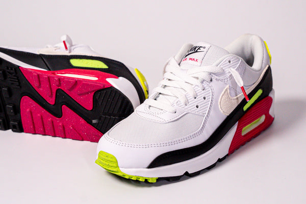 Nike Air Max 90 White Volt Rush Pink