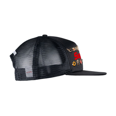 Supreme Pins Mesh Back 5 Panel Black