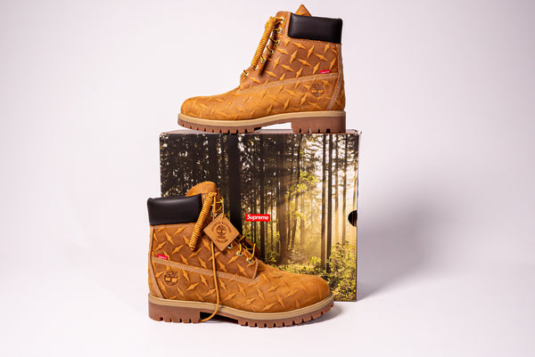 Timberland 6" Premium Waterproof Boot Supreme Diamond Plate Wheat