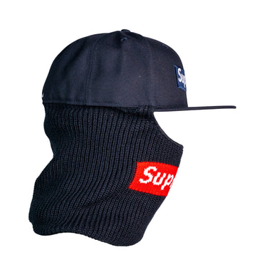 Supreme New Era Box Logo 59Fifty Balaclava Cap Navy
