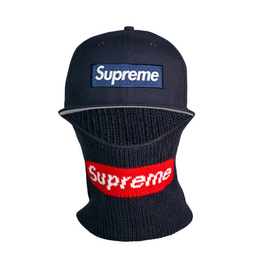 Supreme New Era Box Logo 59Fifty Balaclava Cap Navy